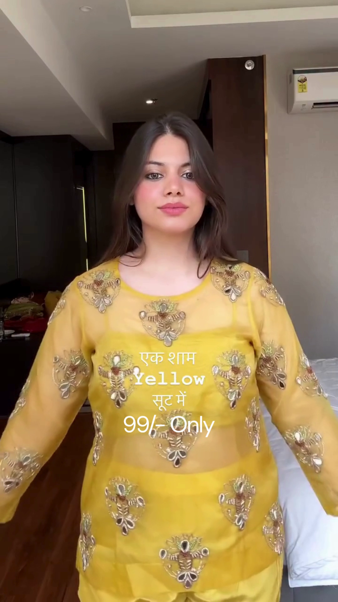 🌼 Elegant Women’s Yellow Embroidered Top with Palazzo & Dupatta Set – Festive Ethnic Ensemble - Image 3