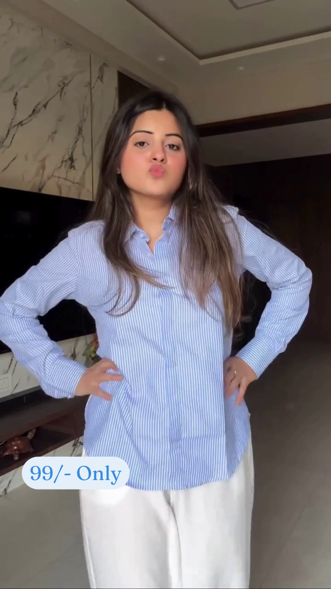 Women’s Oversized Striped Casual Shirt | Relaxed Fit & Trendy Style 💫 - Image 4