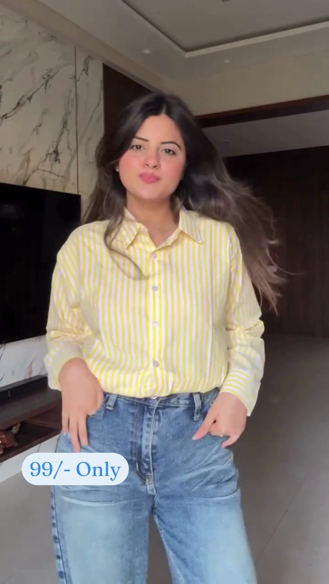 Women’s Oversized Striped Casual Shirt | Relaxed Fit & Trendy Style 💫 - Image 2