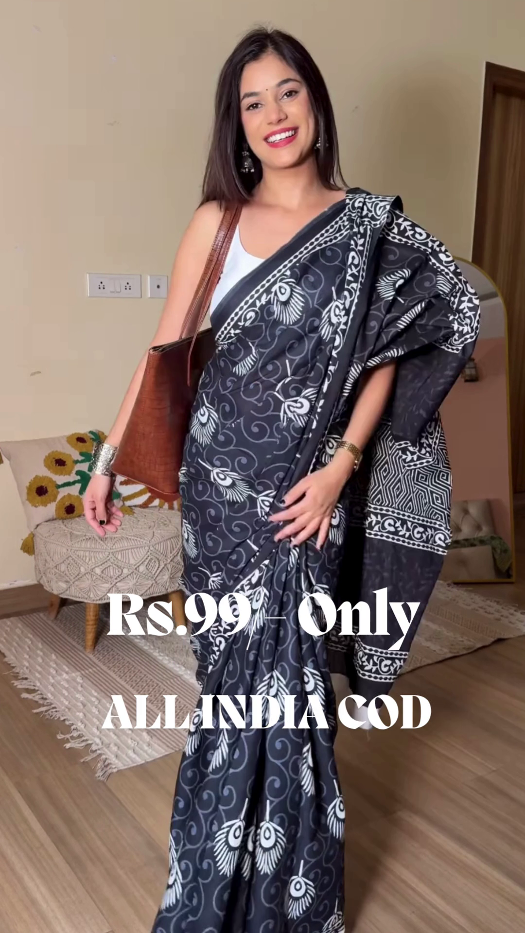 Hand Block Printed Soft Cotton Mulmul Saree | Elegant Everyday & Festive Ethnic Wear for Women ๐ฟ - Image 8