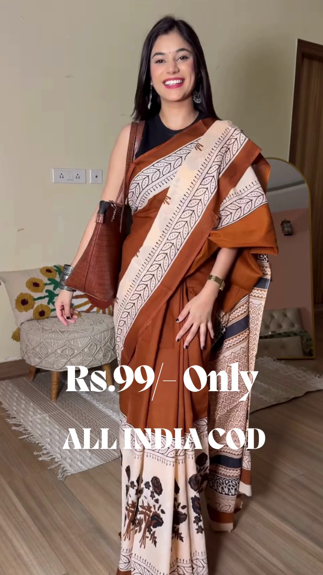 Hand Block Printed Soft Cotton Mulmul Saree | Elegant Everyday & Festive Ethnic Wear for Women ๐ฟ - Image 7