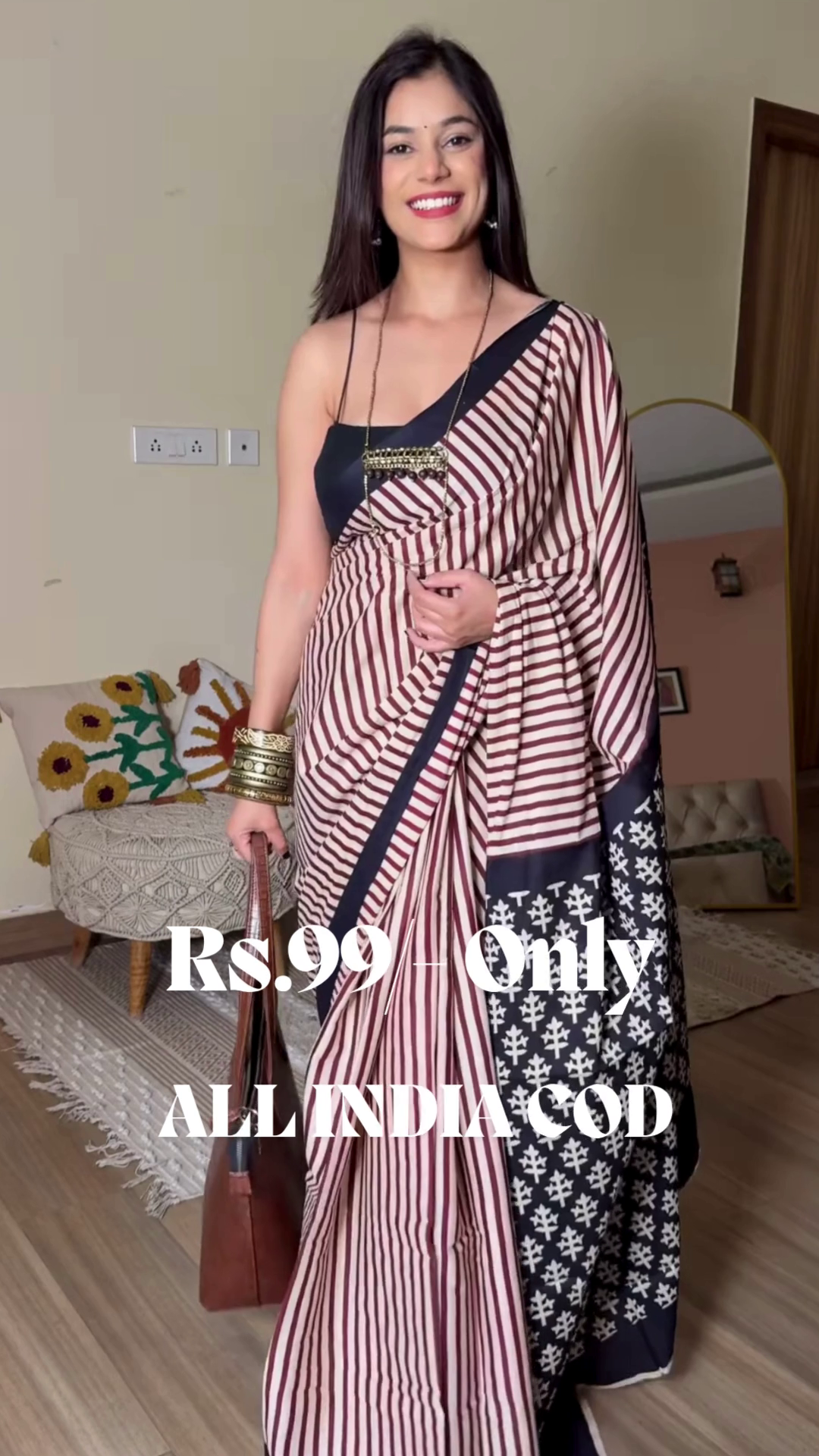Hand Block Printed Soft Cotton Mulmul Saree | Elegant Everyday & Festive Ethnic Wear for Women ๐ฟ - Image 4