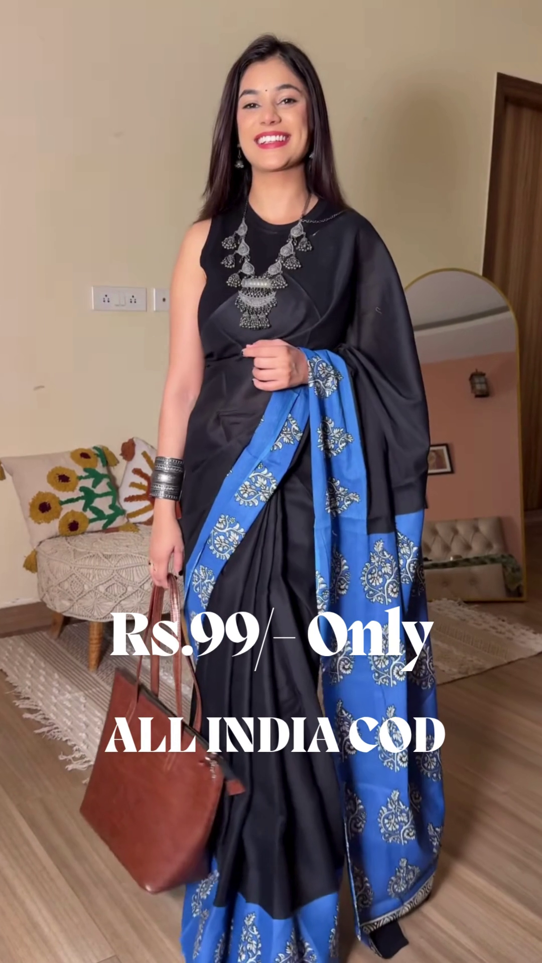 Hand Block Printed Soft Cotton Mulmul Saree | Elegant Everyday & Festive Ethnic Wear for Women ๐ฟ - Image 2