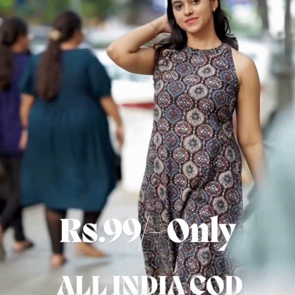 Ajrakh Printed Cotton Co-ord Set | Handcrafted Ethnic Comfort Wear for Women – Stylish & Sustainable ✨