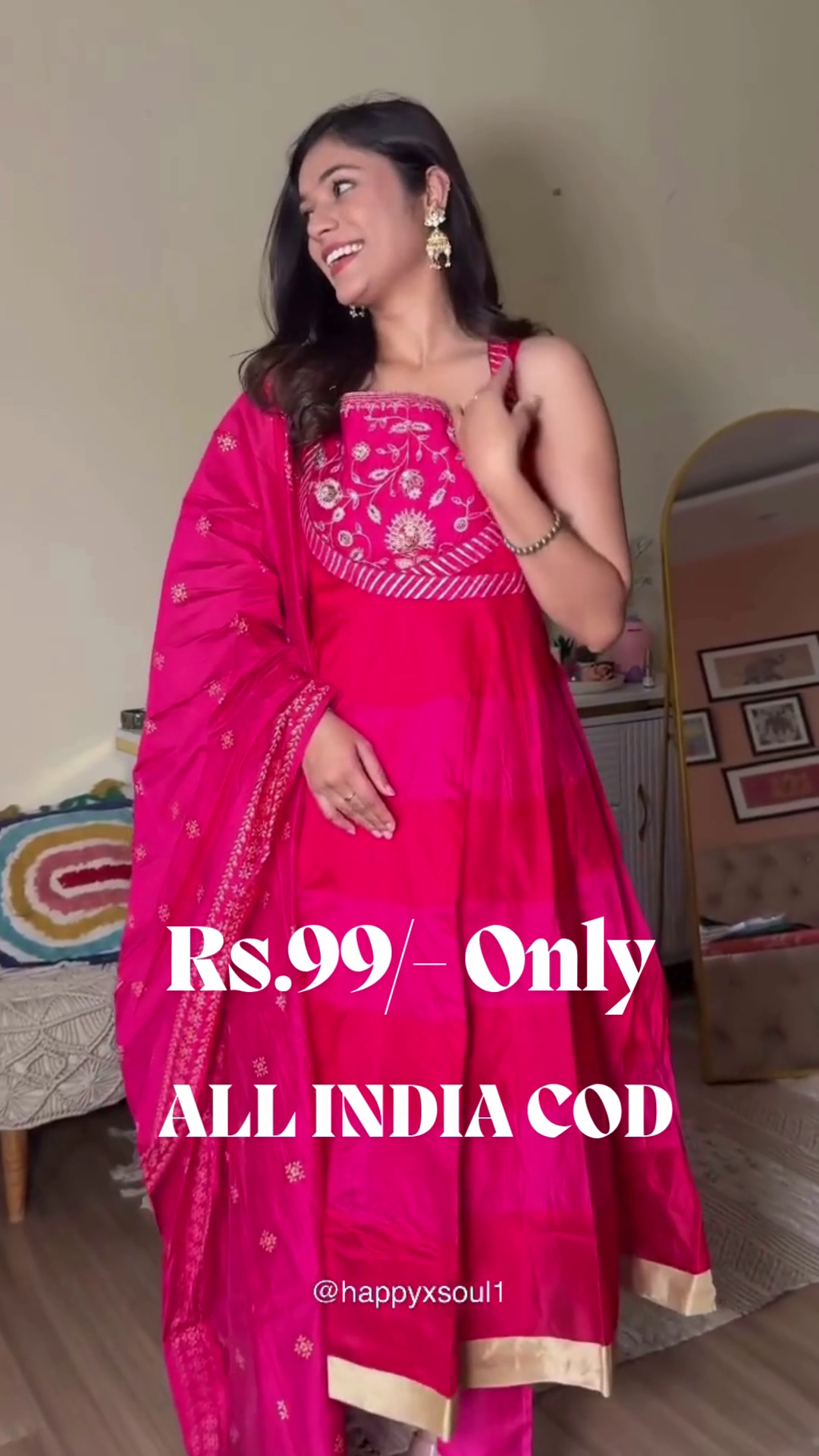 Embroidered Anarkali Kurta, Bottom & Dupatta Set | Elegant Festive Ethnic Wear for Women β Grace Redefined π« - Image 2