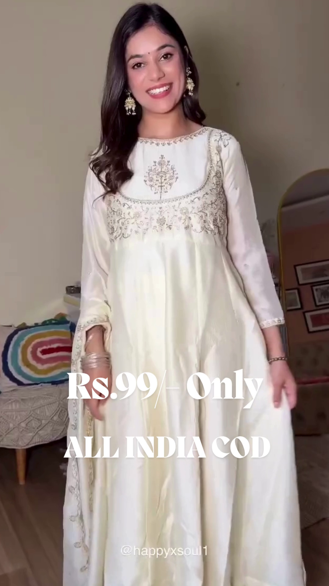 Embroidered Anarkali Kurta, Bottom & Dupatta Set | Elegant Festive Ethnic Wear for Women β Grace Redefined π« - Image 9