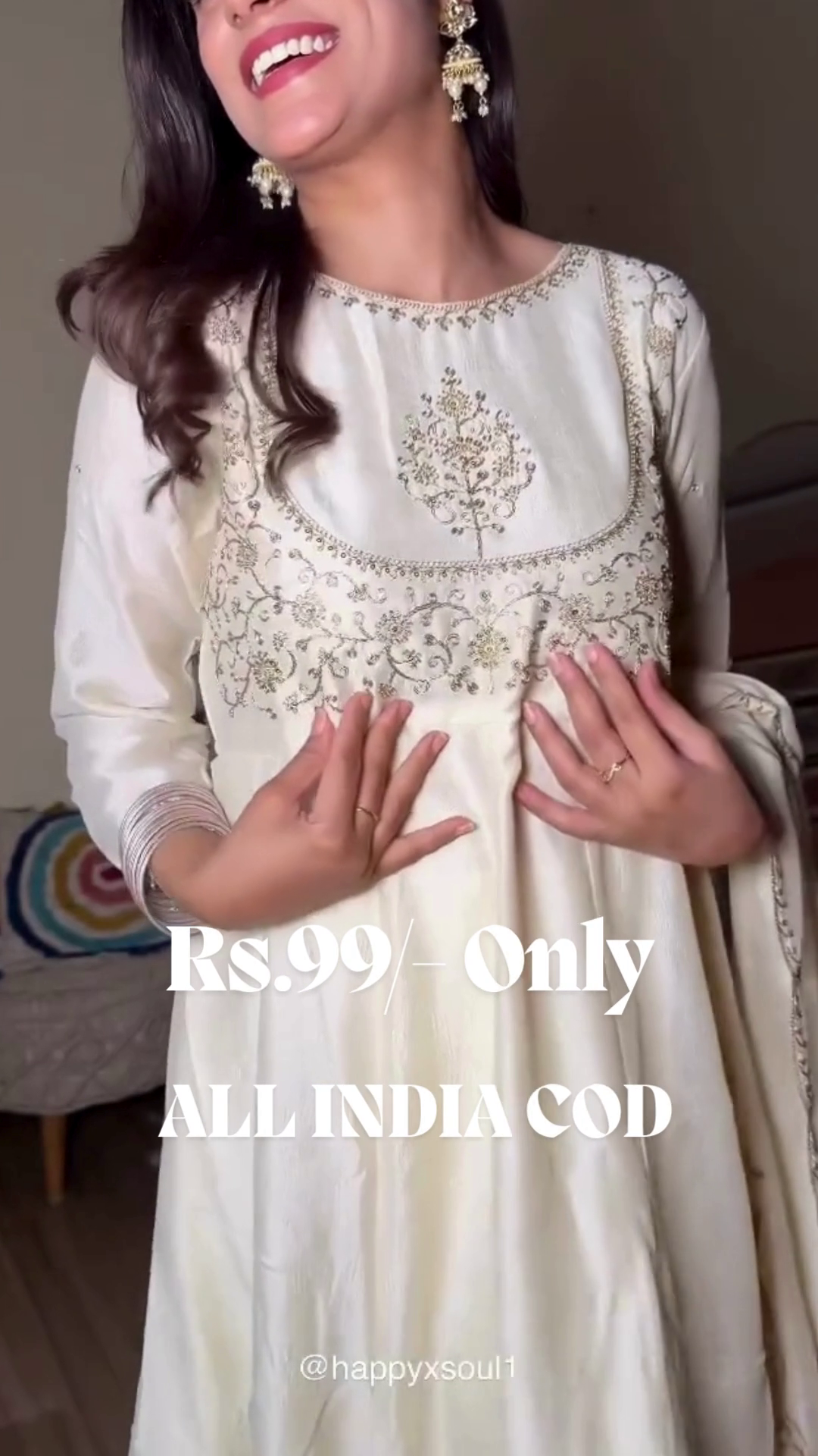 Embroidered Anarkali Kurta, Bottom & Dupatta Set | Elegant Festive Ethnic Wear for Women β Grace Redefined π« - Image 8