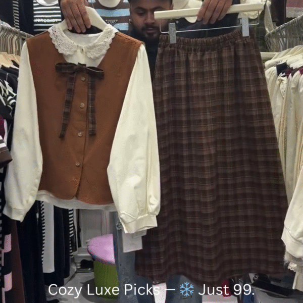 Trending Woolen 2-Piece Top Set | Cozy Winter Coords 2025