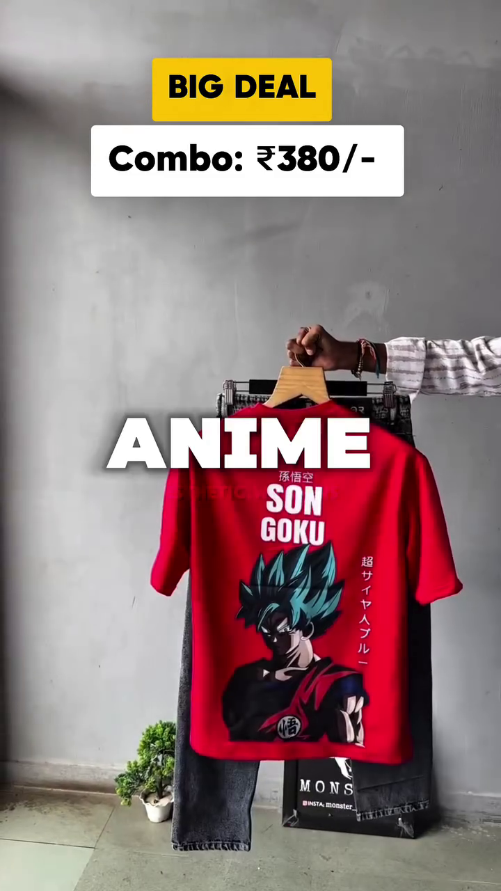 π₯ Big Deal Combo: Anime Printed Oversized T-Shirt + Straight-Fit Jeans | Compliment-Ready Look π₯ - Image 4