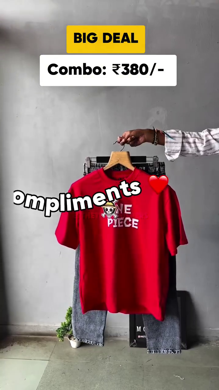 π₯ Big Deal Combo: Anime Printed Oversized T-Shirt + Straight-Fit Jeans | Compliment-Ready Look π₯ - Image 10