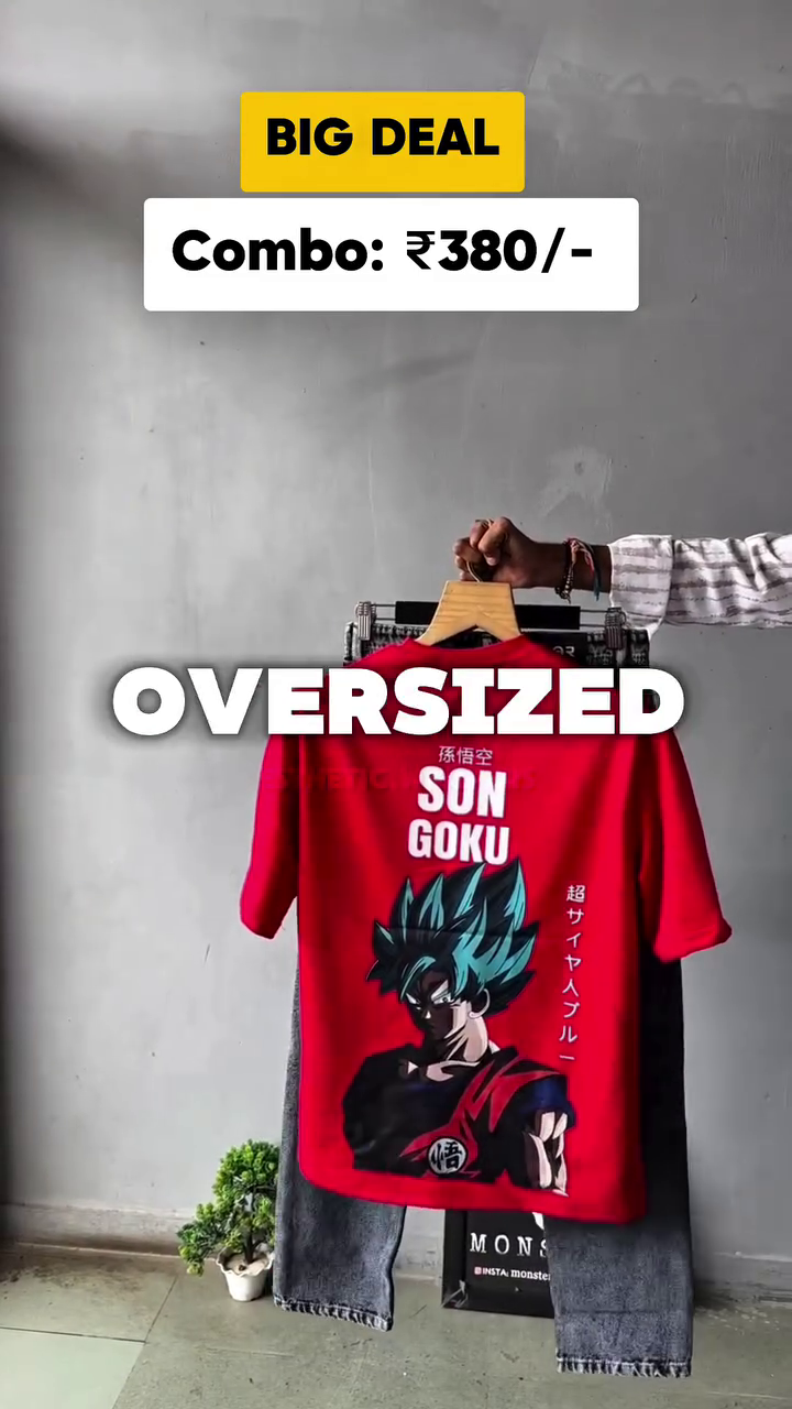 π₯ Big Deal Combo: Anime Printed Oversized T-Shirt + Straight-Fit Jeans | Compliment-Ready Look π₯ - Image 5