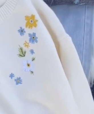 The Hottest French-Style Cropped Cardigan: Effortlessly Chic, Slimming, and Uniquely Yours with Exquisite White Floral Embroidery! - Image 4