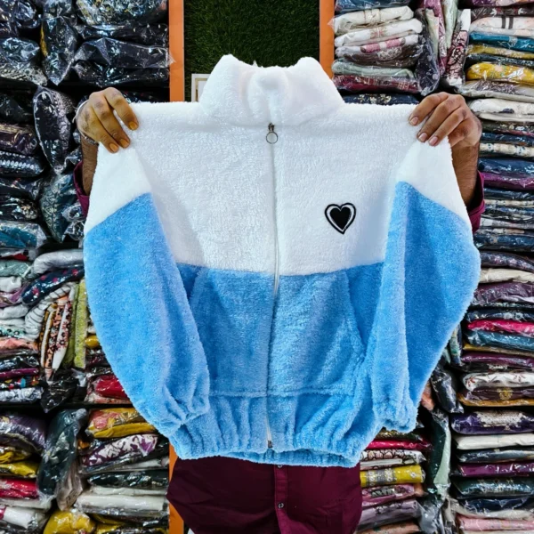 Women’s Fleece Winter Jacket – Wool Zip-Up Soft & Fluffy Cold-Weather Outerwear