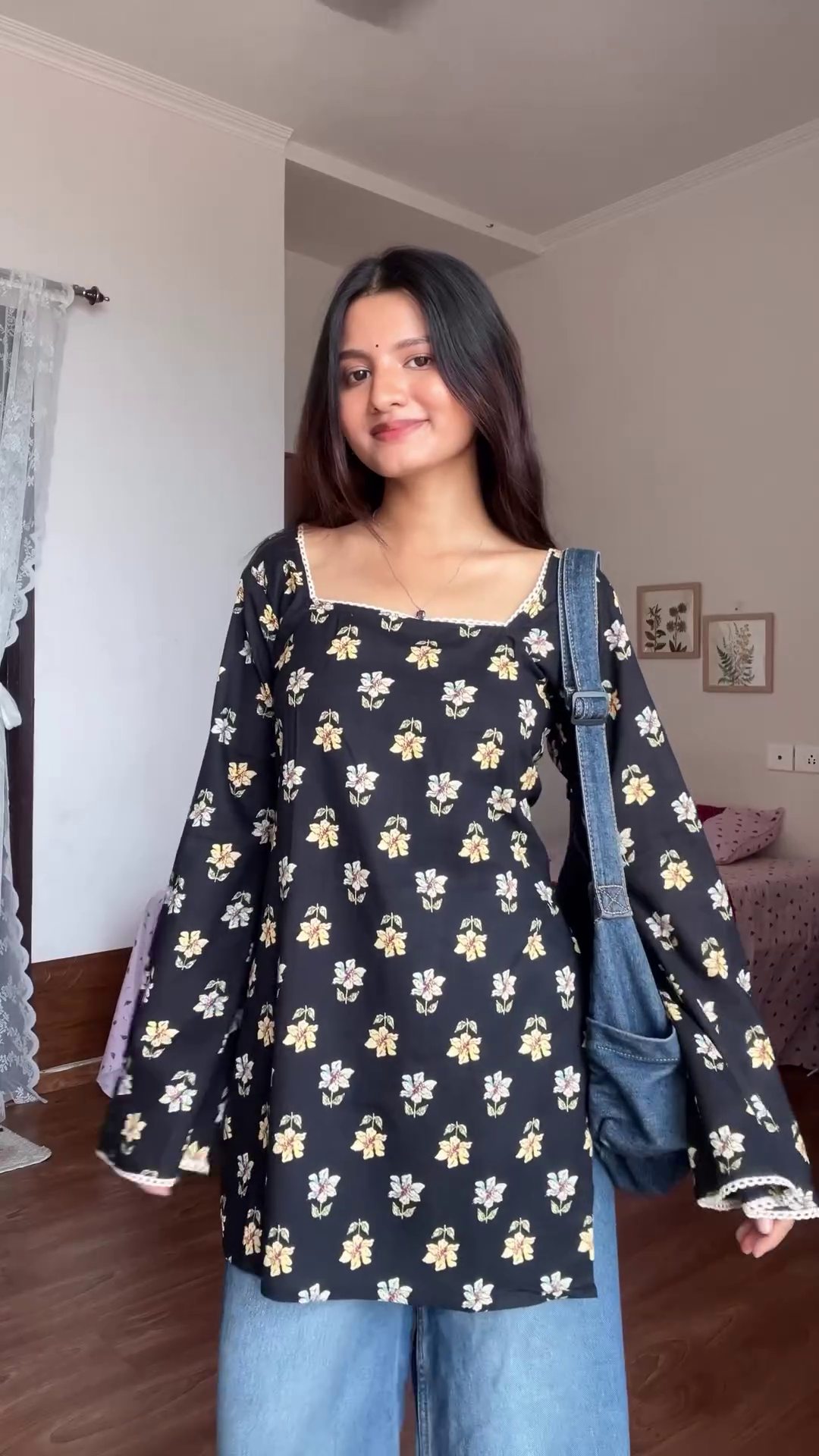 New Stylish Printed Cotton Long Sleeve Women’s Kurti – Effortless Style & Comfort - Image 5
