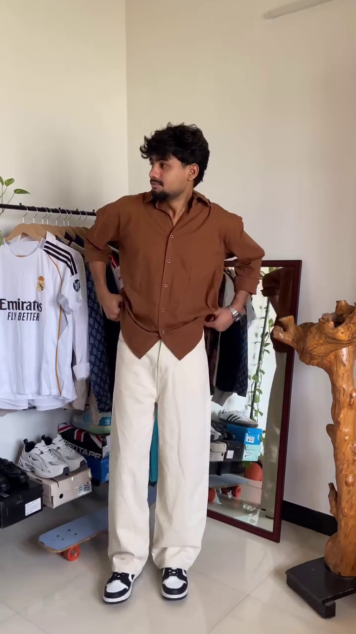 ✨ Brown Shirt & Pant Set – Effortless Style in Classic Neutrals ✨