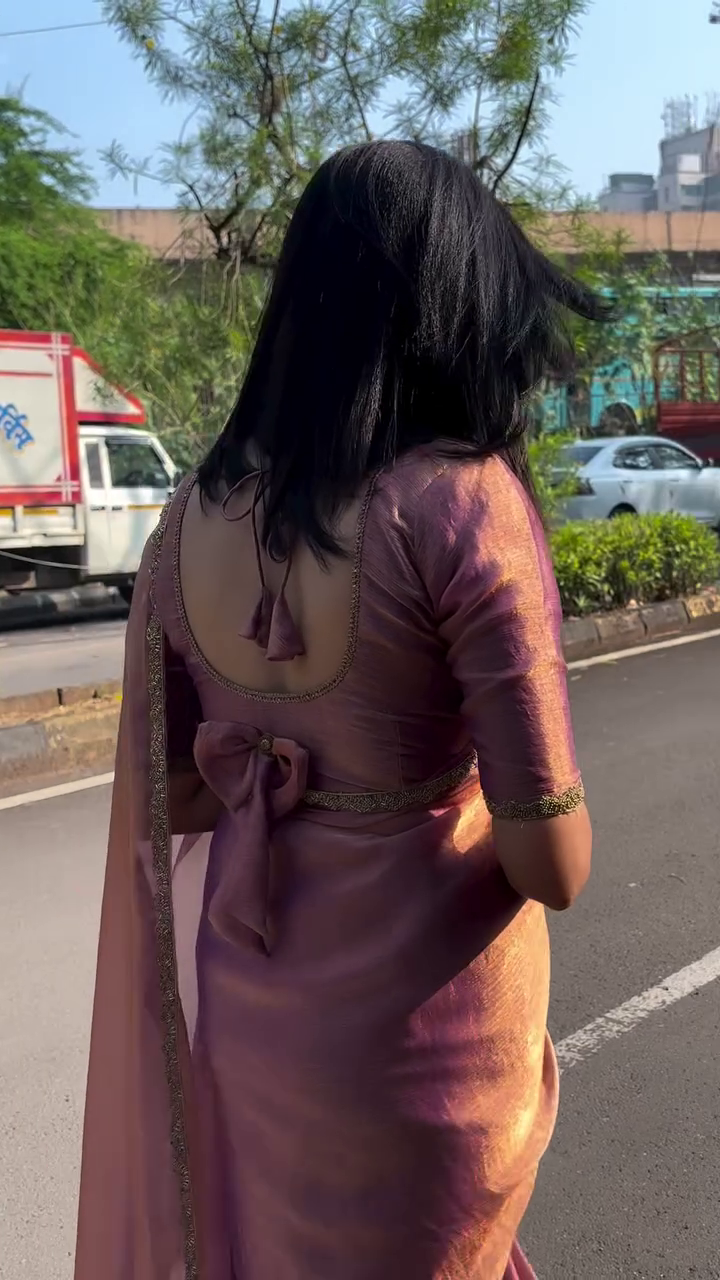 🌸✨ Pink Radiance Saree with Shine: A Celebration of Grace and Glow ✨🌸 - Image 3