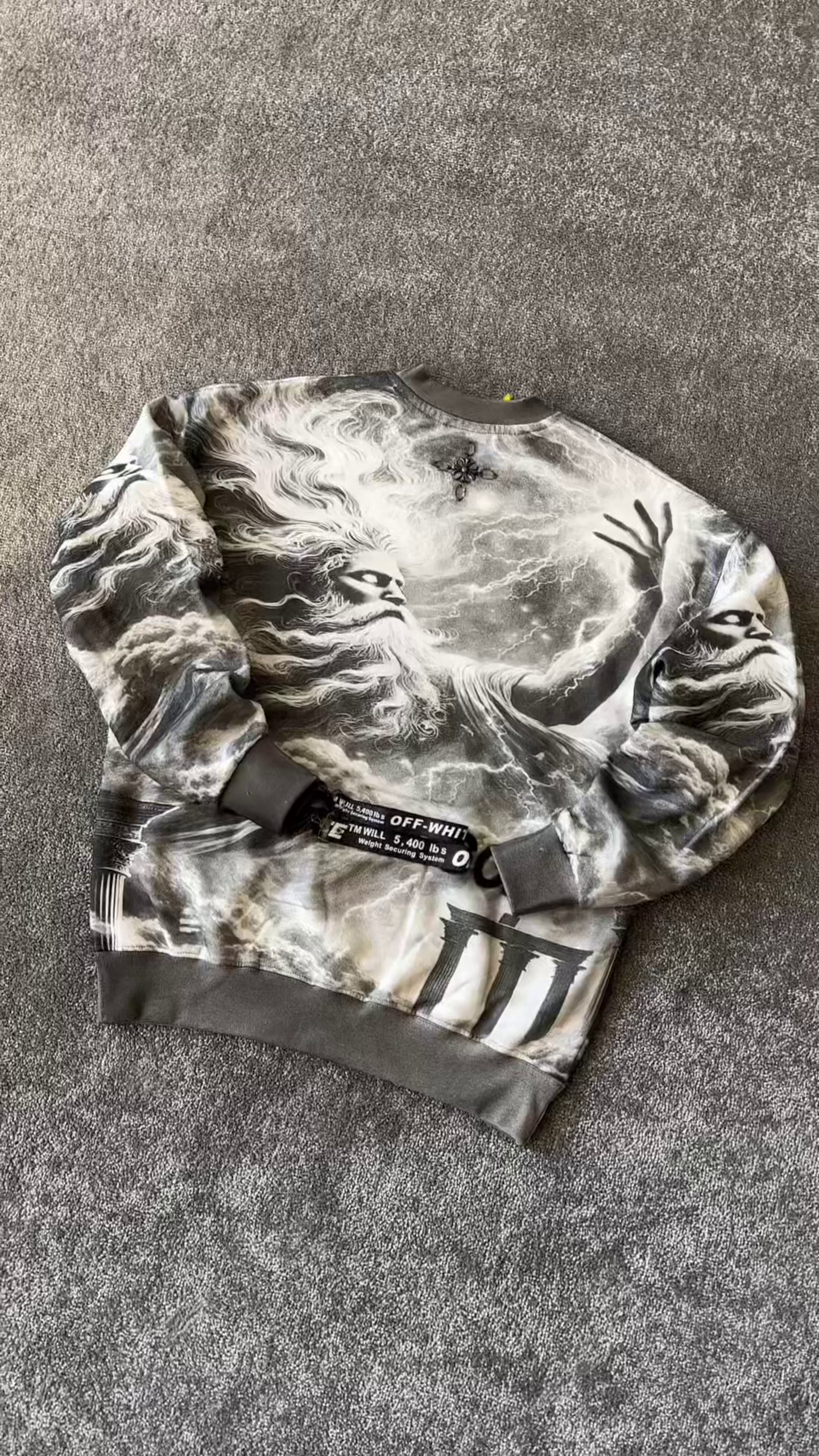 Off-White Graphic-Print Crew-Neck Sweatshirt — Elevated Streetwear With Signature Style