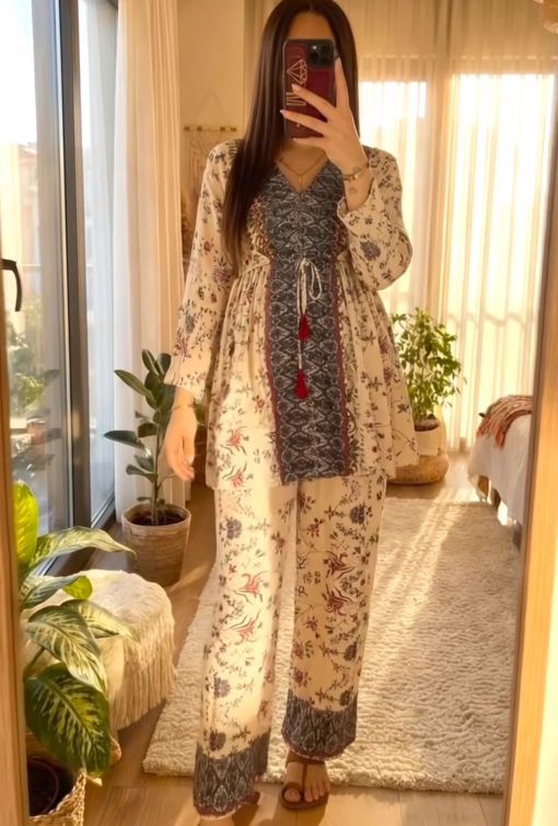 Trendy Printed Co-Ord Set – Effortless Style Meets Modern Comfort - Image 2