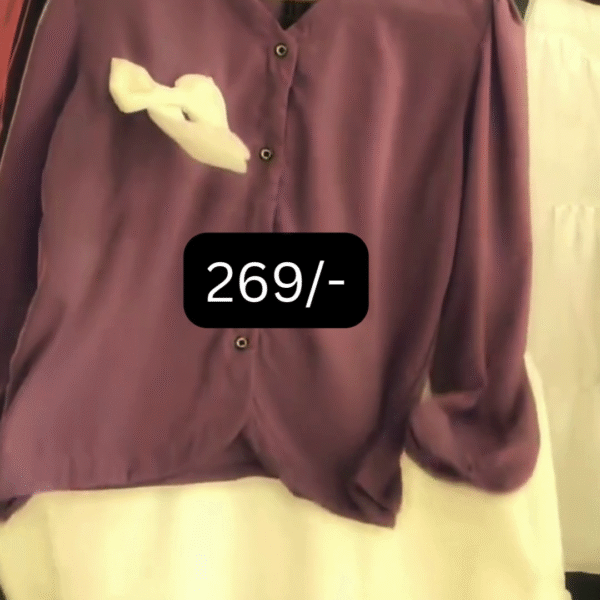 β¨ Elegant Purple Georgette Women's Top & Skirt Set β Grace Meets Glamour π