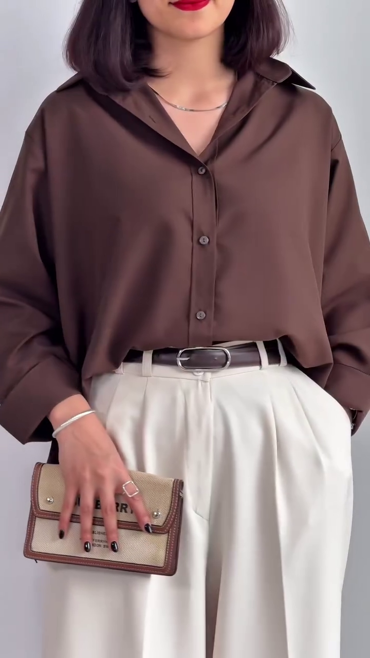 ✨ Stylish Comfort: Women’s Full Sleeve Polycotton Casual Shirt for Everyday Chic ✨