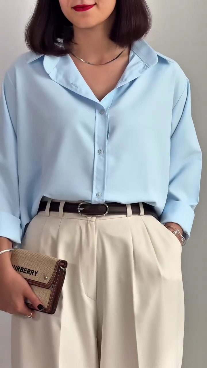 ✨ Stylish Comfort: Women’s Full Sleeve Polycotton Casual Shirt for Everyday Chic ✨ - Image 2