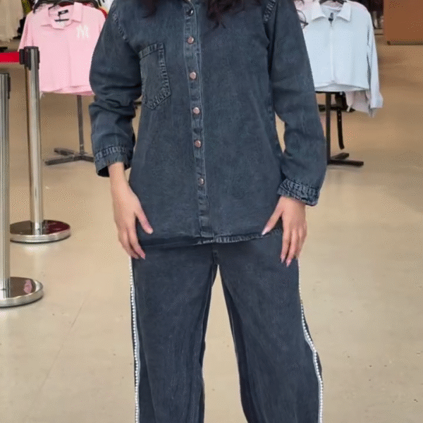 👖 Denim Shirt & Jeans Co-Ord Set – Timeless Style, Perfectly Matched