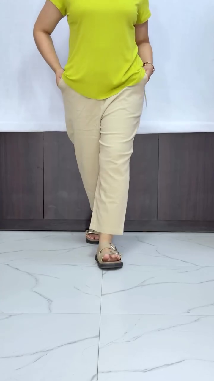 ✨ Women’s Solid Cotton Blend Ankle Length Palazzo – Effortless Comfort, Everyday Elegance - Image 4