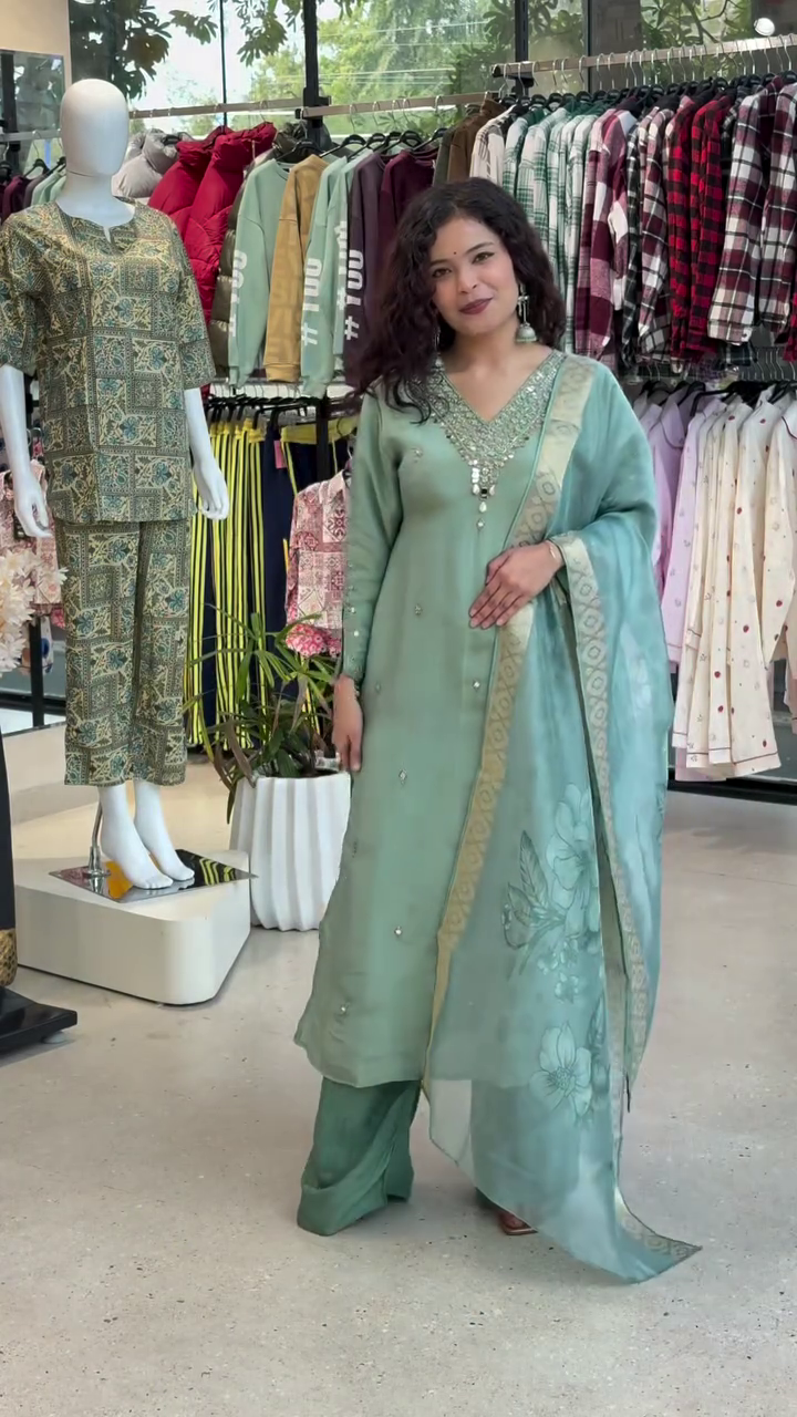 ✨ Women’s Embroidery Straight Kurta Set – Elegant Tradition with Modern Comfort - Image 2