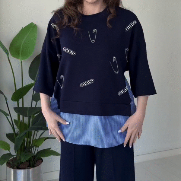 🖤 Urban Chic Layered Safety Pin Co-Ord Set 🖤