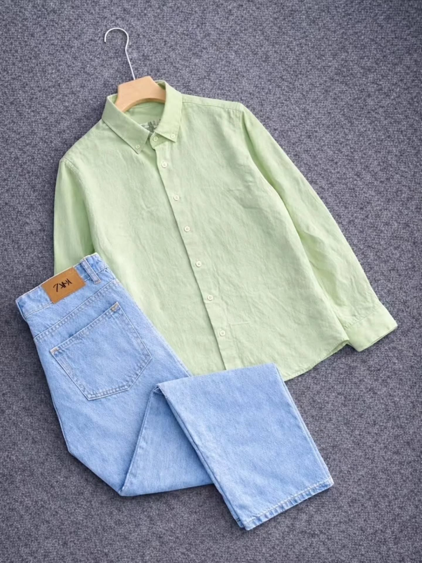 π€ Classic & Timeless: White Shirt with Blue Jeans Combo π - Image 3