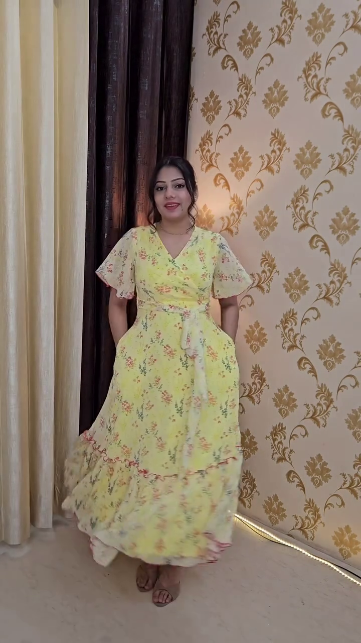 Girls Tropical Print Maxi Fit & Flare Dress β Bright, Stylish & Perfect for Summer Fun πΊ - Image 3