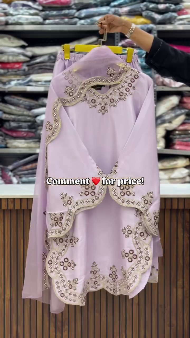 Elegant Rafacollection Pakistani Suit with Heavy Embroidery and Statement Bell Sleeves - Image 11