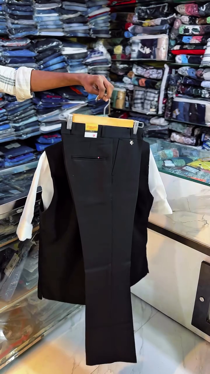 Classic Black Nehru Jacket Set with Pants – Sophisticated Ethnic & Formal Elegance - Image 8