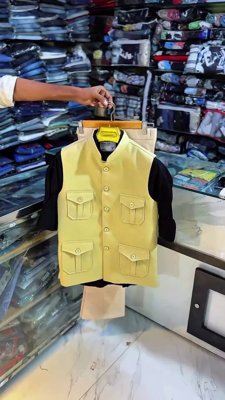 Classic Black Nehru Jacket Set with Pants – Sophisticated Ethnic & Formal Elegance - Image 5