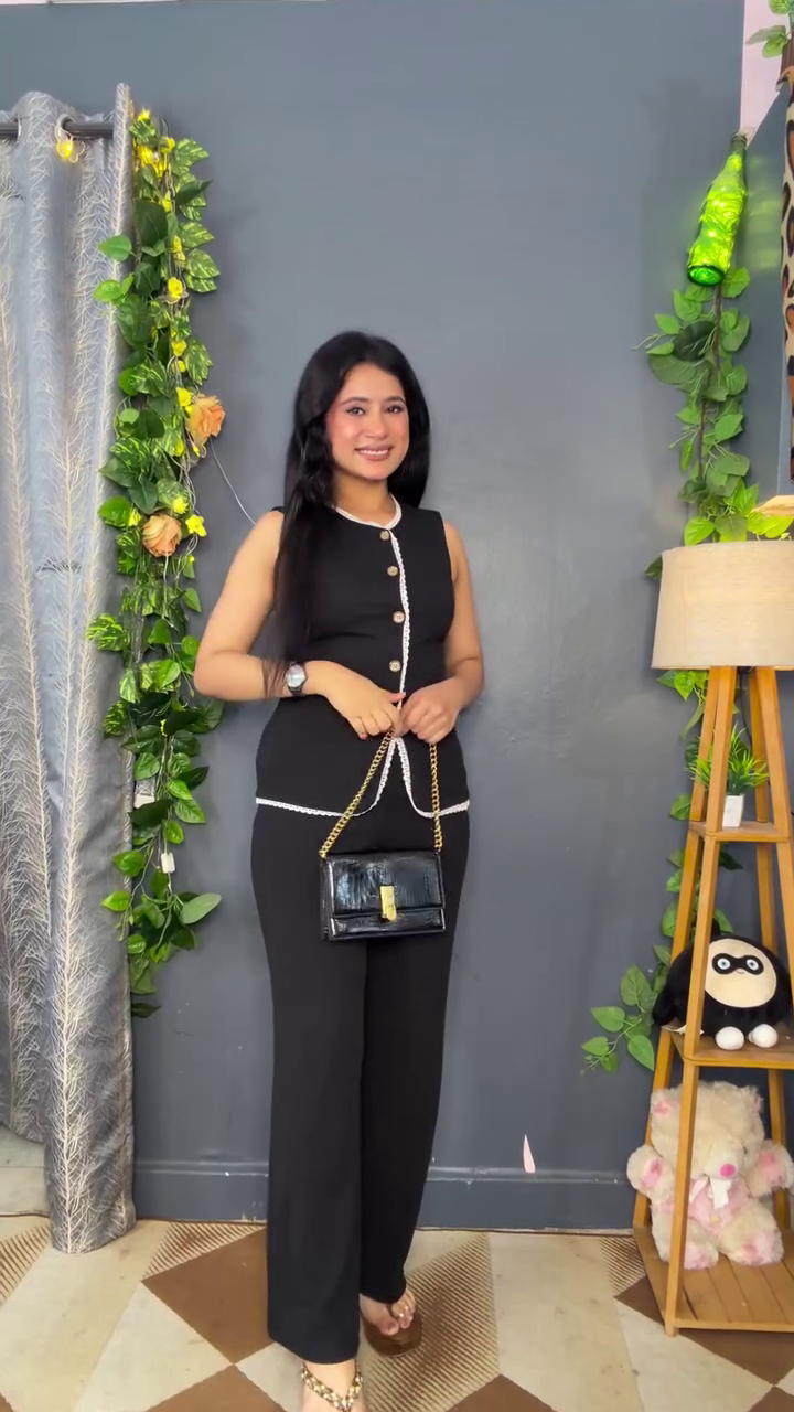 🤎 Redefine Modern Style with a Brown Sleeveless Jumpsuit & Matching Trousers 🤎 - Image 2