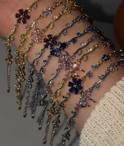 Dainty Tulip Flower Bracelets: The Viral Floral Jewelry Trend Taking Over Social Media 🌸✨