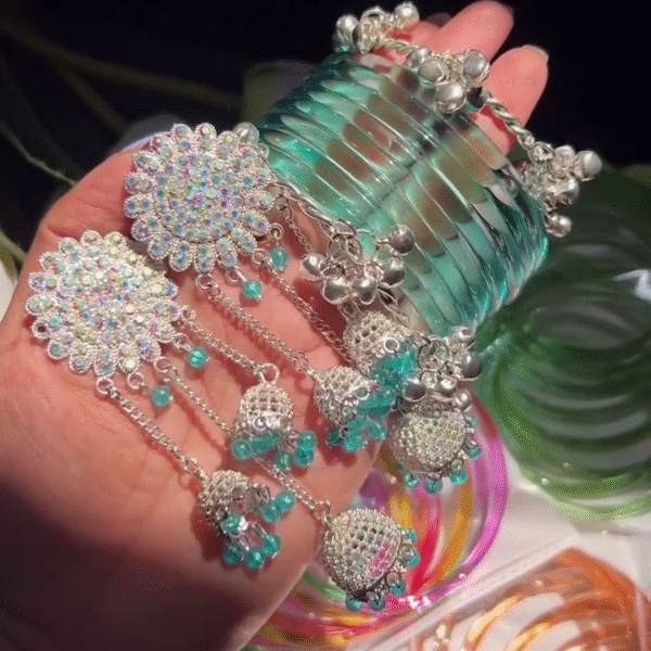 “Turn Every Look into a Celebration with Trendy Handmade Jelly Bangles, Ghungroo Bangles & Jhumka Earrings!” 💫💛