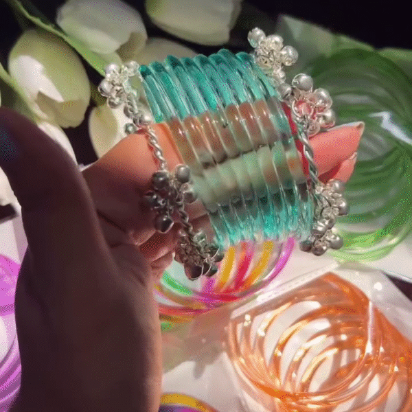 “Playful Jelly Bangles & Musical Ghungroo Bangles – Style That Speaks & Sings!” 💖🔔